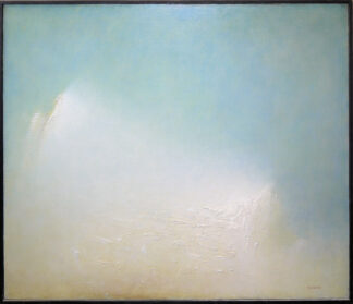 0174-Ryszard Grodnicki, Landschaft, großes Ölgemälde von 1986, gerahmt