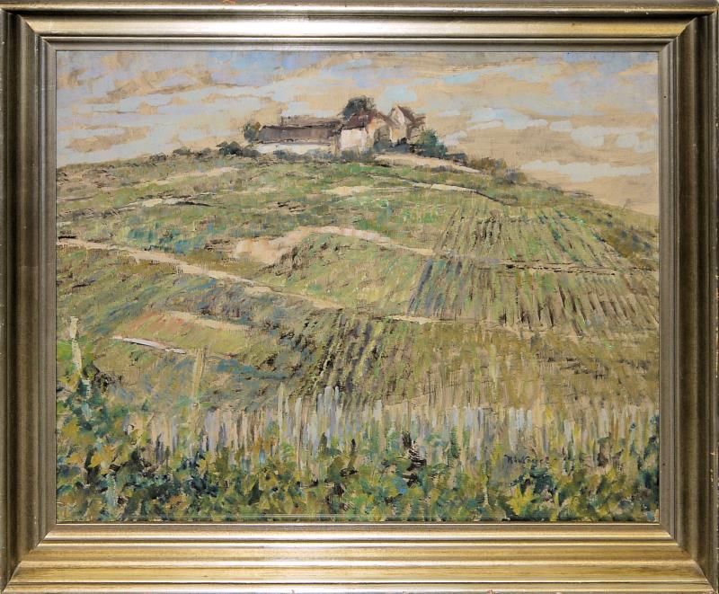 0314Wilhelm Nagel, Weinberge, Ölgemälde, gerahmt K&K Auktionen in