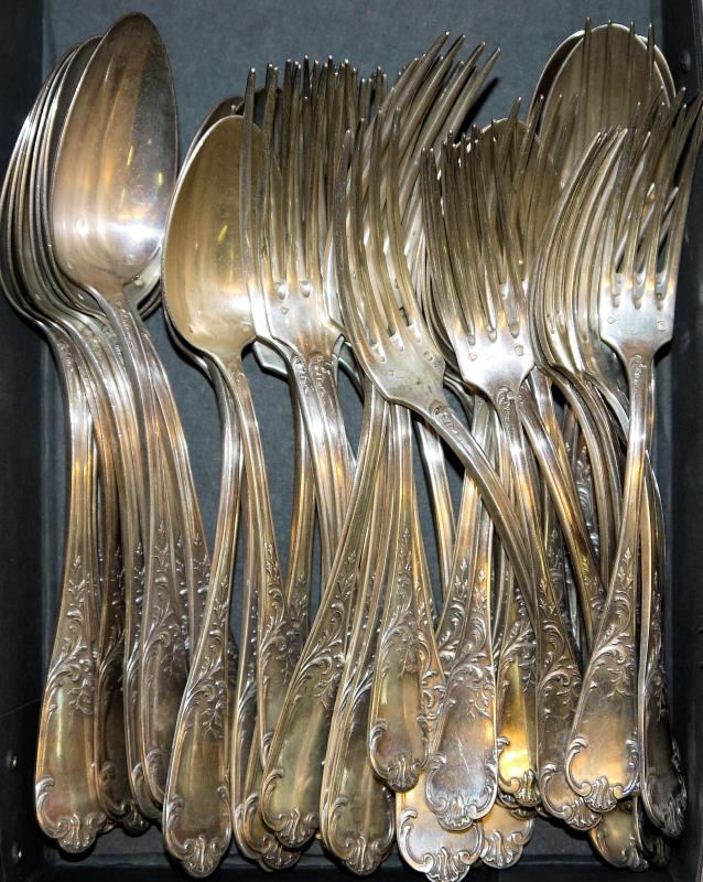 0449 Tafel U Fruhstucksbesteck Fur 12 Personen Silber Armand