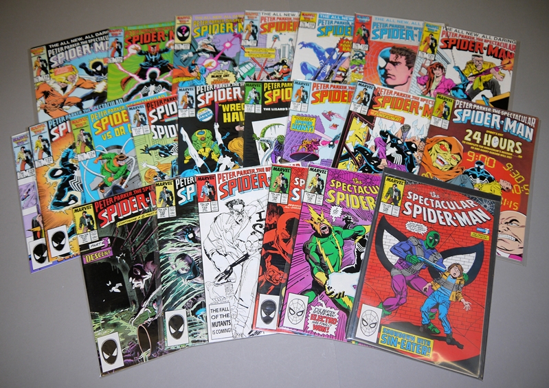 0197USA Comics Spiderman, Marvel Comics, 23 Hefte, 198687, Z 1 K&K