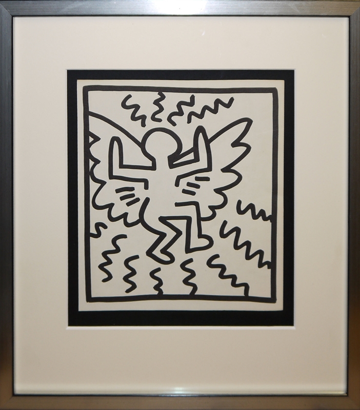 0091Keith Haring, Angel Engel, Serigrafie