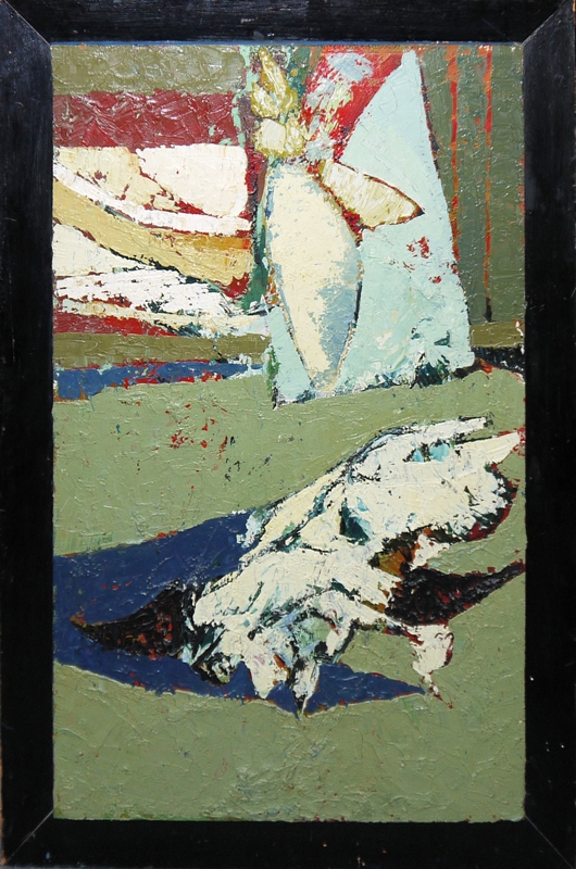 0171Sammlungsnachlass Karl Peter Müller, 2 expressive Ölgemälde & 19