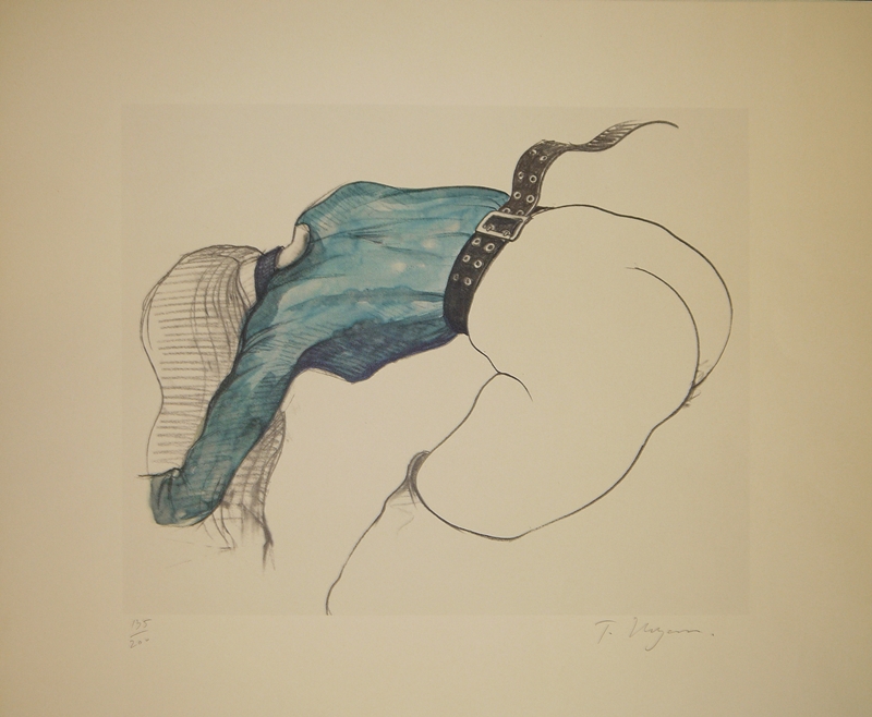 Tomi Ungerer, Erotische Szene, signierte Farboffsetlithographie, o. Rahmen....