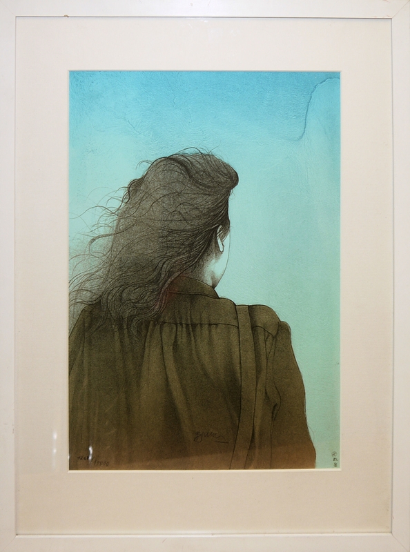 02734x moderne Graphik Bruno Bruni u.a., 19611991, alle gerahmt K