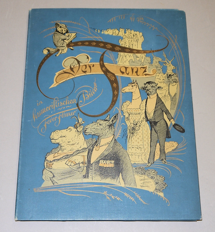 0843Fedor Flinzer, Der Tanz in humoristischen Bildern, 1893, selten