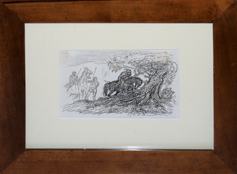 0216Max Slevogt, Drei Reiter aus dem Heereszug von Cortes