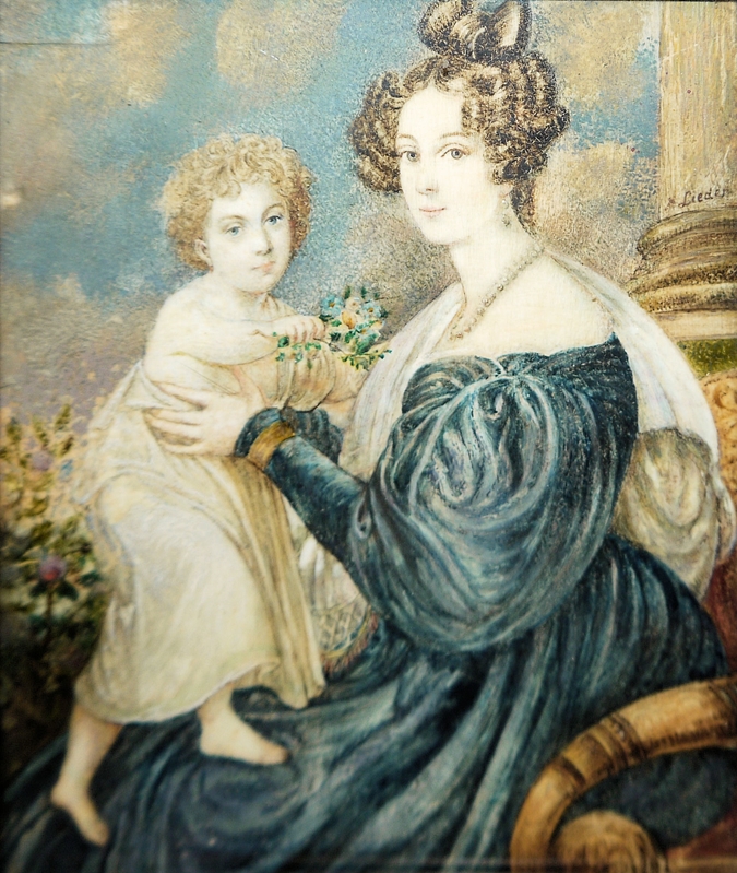 0356Friedrich Johann Gottlieb Lieder, Franz Josef I. als Kleinkind mit