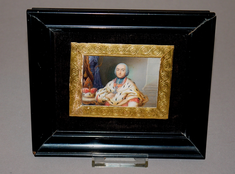 0311Anonymer Miniaturist, nach 1756, Portrait des Johann IX. Philipp