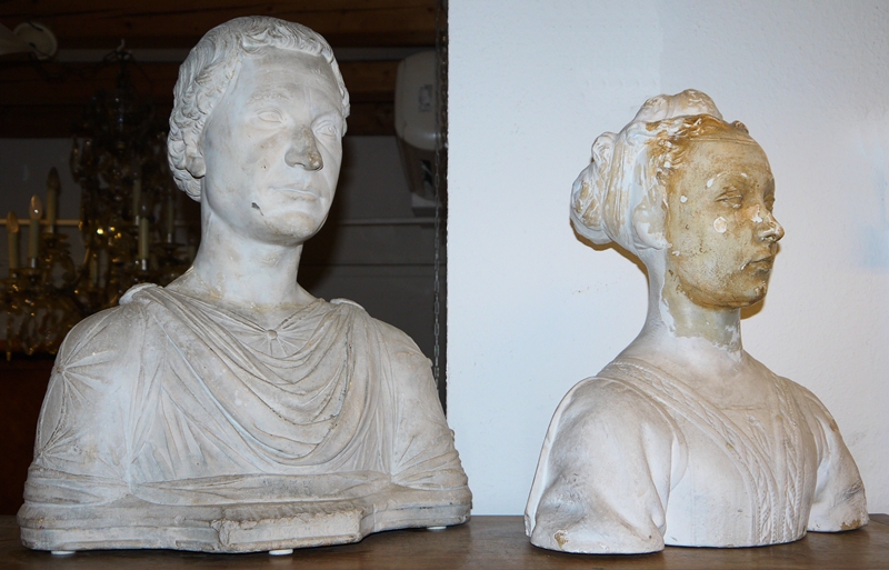 Mino da Fiesole, nach, Zwei Büsten eines vornehmen Florentiner Paares