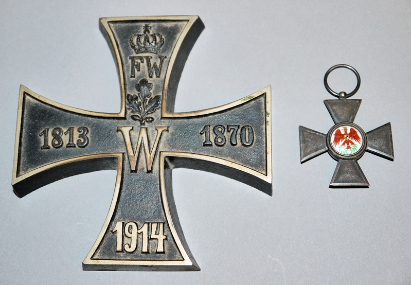 0793-Preussen Roter Adler Orden 4. Klasse & patriotisches Eisernes Kreuz  1914 – K&K – Auktionen in Heidelberg