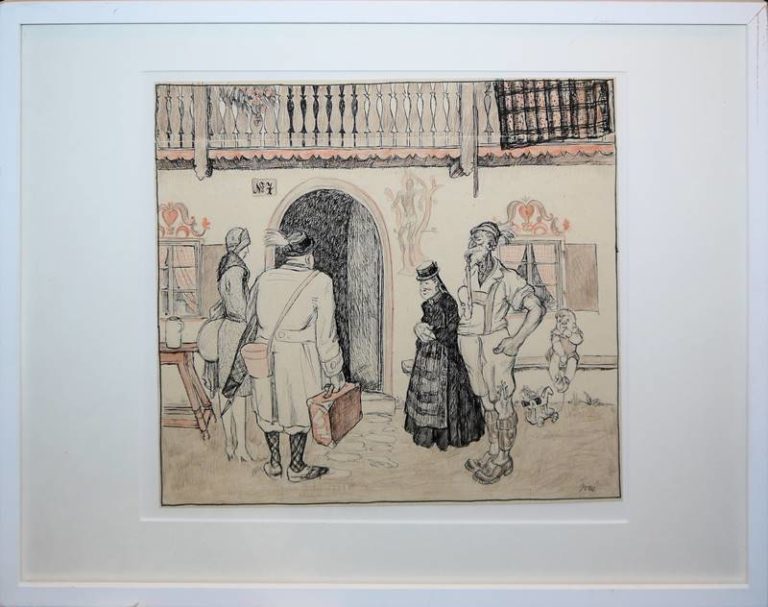 0219Pfälzer Künstler Friedrich Jossé, Adolf Rentschler & Fritz