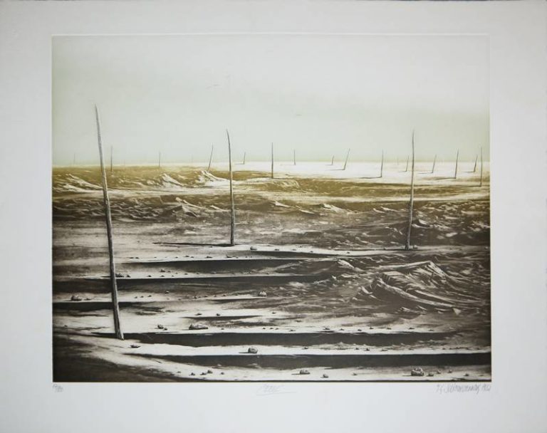 0883Jochen Schimmelpenning, Konvolut von 7 signierten Farbradierungen