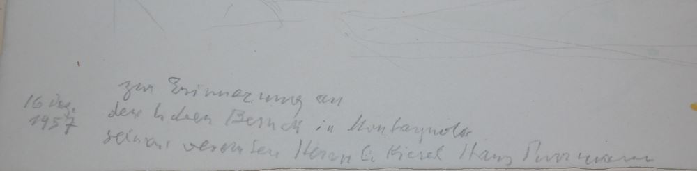 0306-Hans Purrmann, Ortansicht von Montagnola, signiertes Aquarell von 1957 - Image 2