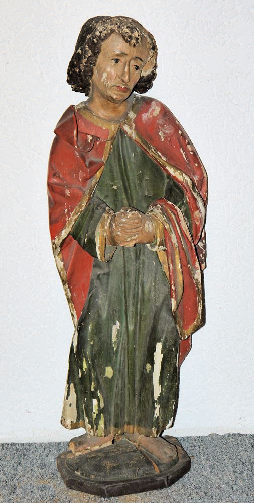 St. Johannes, Holzskulptur, 18./19. Jh.