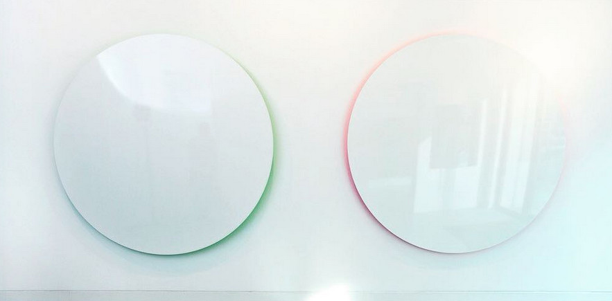 0420-Ruby Anemic, Hidden Art Magenta, große Wandplastik aus Aluminium von 2008 – Bild 5