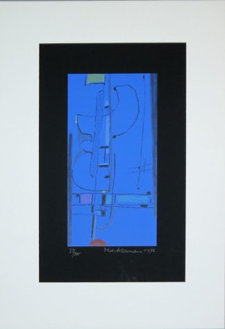 0001-Max Ackermann, Sphärisch, signierte Farbserigraphie von 1972