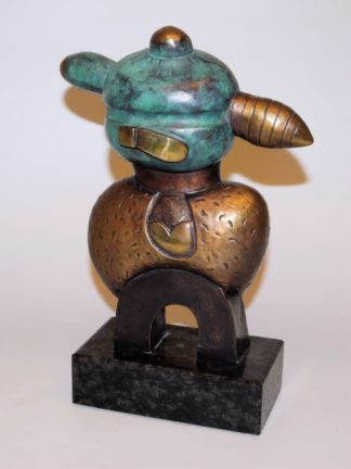 0002-Otmar Alt, "Die Bienenkönigin", zweifarbig patinierte Bronzeplastik