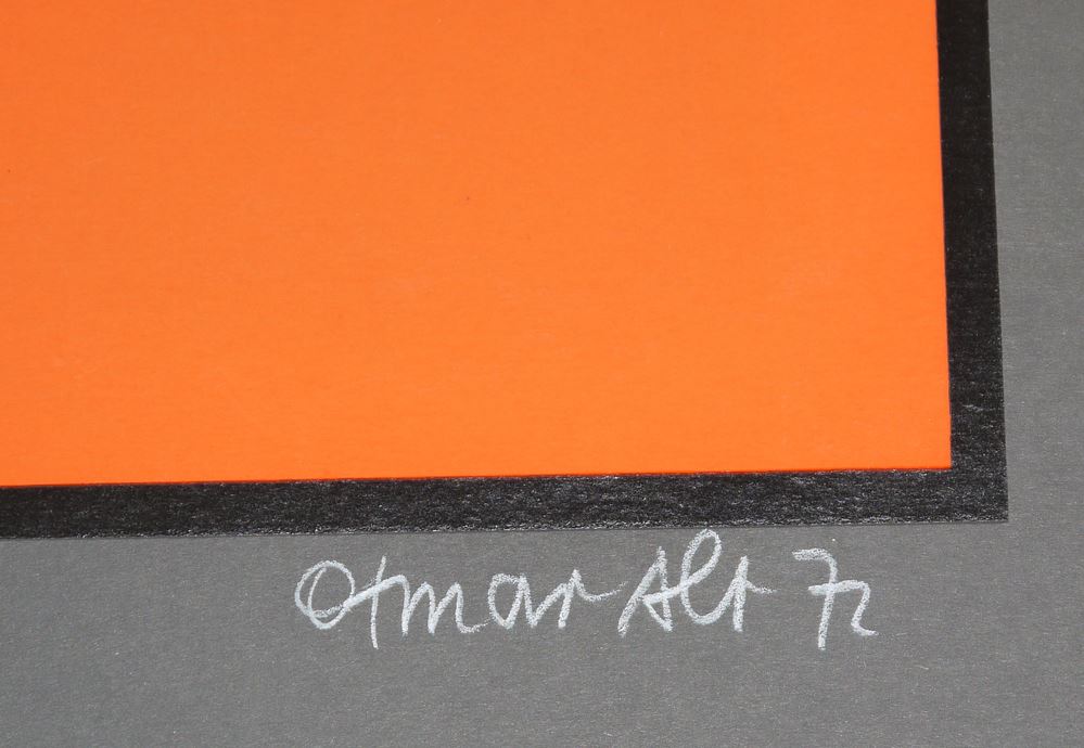 0006-Otmar Alt, "Das Rüsseltier", große Farbserigraphie von 1972 - Image 2