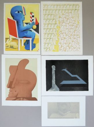 0012-Horst Antes, Konvolut von 6 Farblithographien, 2 x signiert