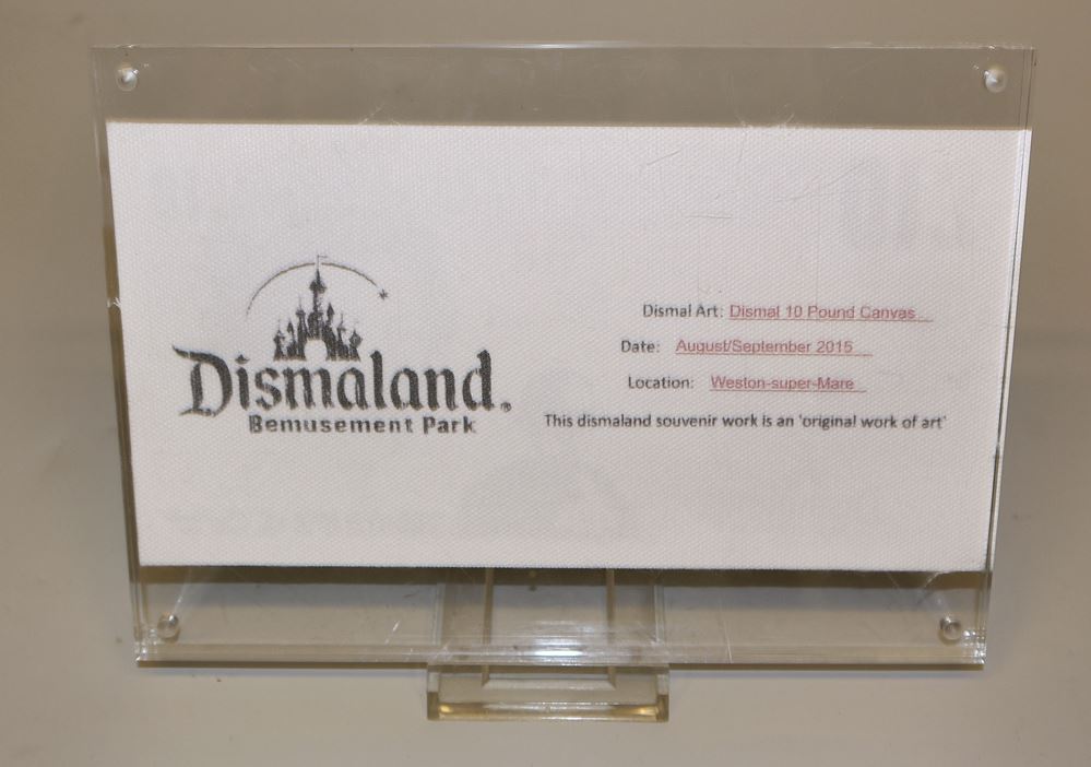 0020-Banksy, Dismal 10 Pound Canvas, Multiple von 2015, Dismaland, unter Plexiglas - Image 2