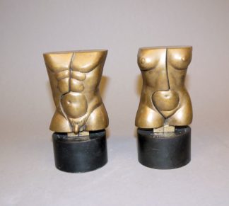 0026-Miguel Berrocal, "Otto et Ottra", Bronzeplastiken von 1987, Venturi Arte