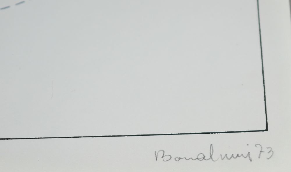 0035-Agostino Bonalumi, Komposition I/II, zwei signierte Farbserigraphien von 1973 - Image 2