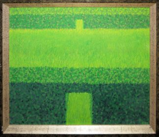 0037-Barbara Bredow, Landschaften und abstrakte Komposition, 3 Ölgemälde von 1975/92
