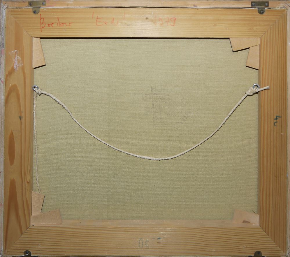0037-Barbara Bredow, Landschaften und abstrakte Komposition, 3 Ölgemälde von 1975/92 - Image 6