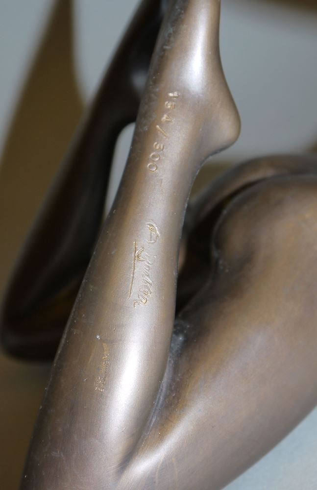 0040-Arno Breker, "Junge Venus" Weiblicher Akt, Bronzeplastik – Bild 4