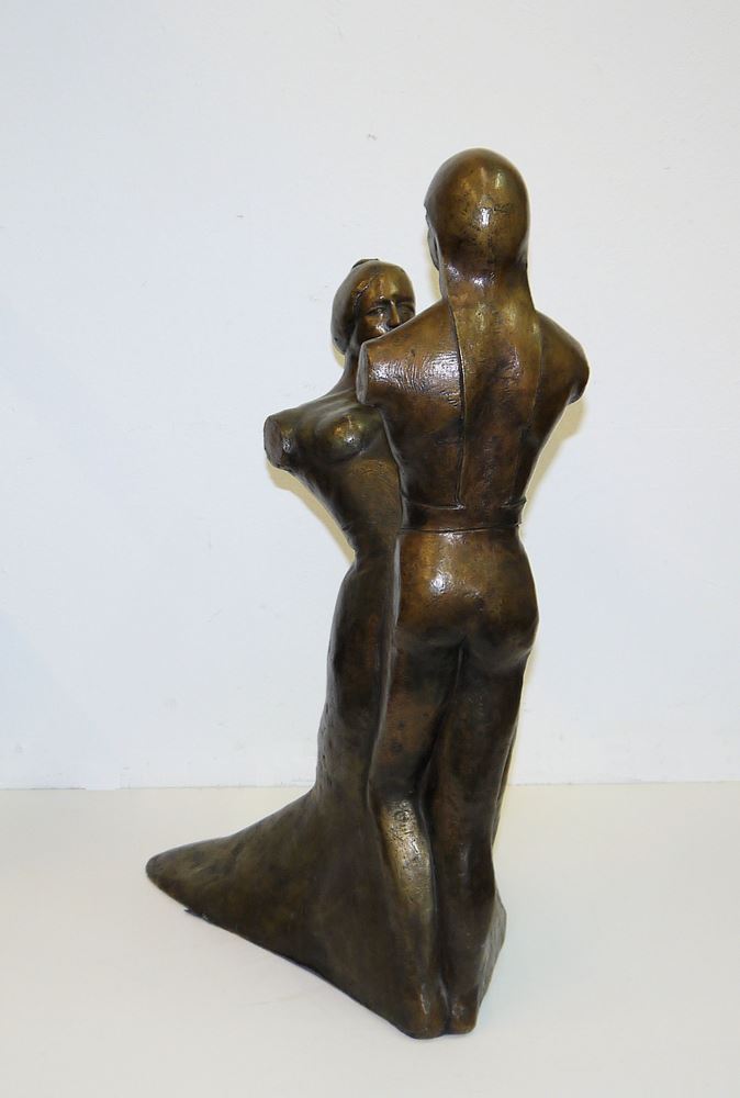 0042-Lutz Brockhaus, "Tango", Bronzegruppe von 1977 – Bild 2