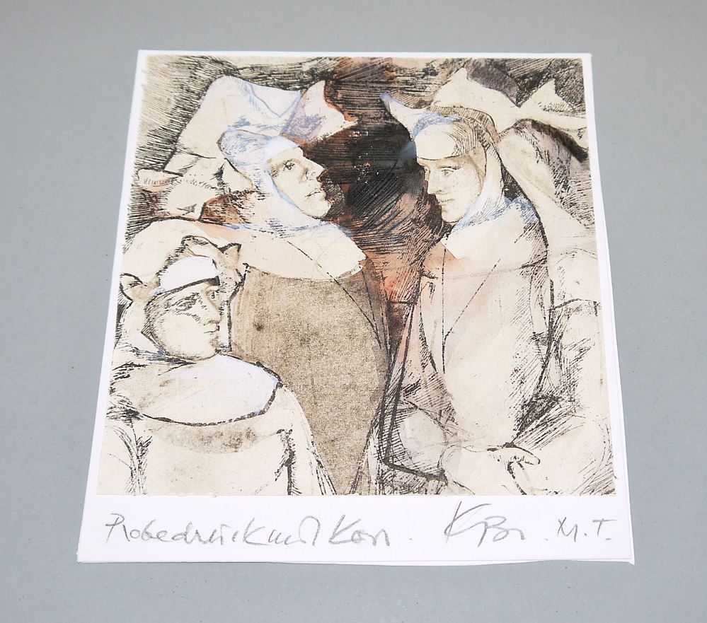 0050-Karin Bruns, 3 sign. figurative Arbeiten mit Doku – Bild 2