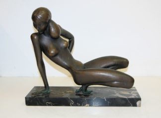 0058-Sergio Capellini, "Donna Seduta", Bronzeplastik von 1980