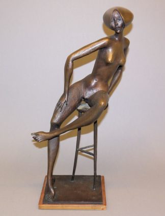 0059-Sergio Capellini, "Donna Seduta", Bronzeplastik