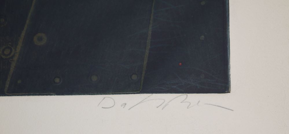 0082-Karl Fred Dahmen, "6 Wochentage" und "Raum J x R", 2 große signierte Farbradierungen - Image 2