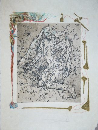 0088-Salvador Dalí, "Pietà", signierte Farblithographie mit Prägung