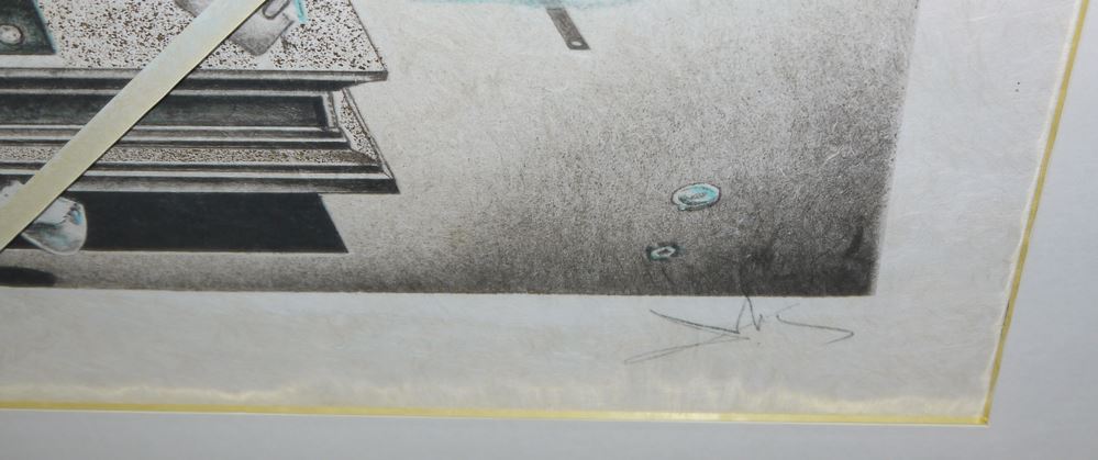 0093-Salvador Dalí, Atomic Leda, signierte Farblithographie, galeriegerahmt – Bild 3