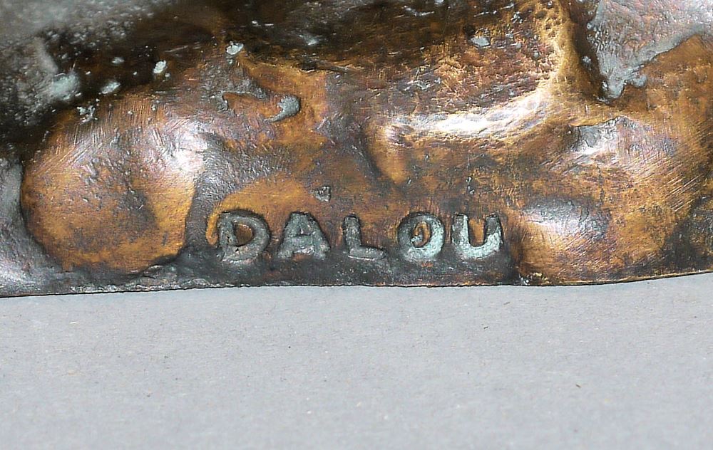 0095-Aimé-Jules Dalou, weiblicher Akt "Désespérée", Bronzeplastik, wohl – Bild 3