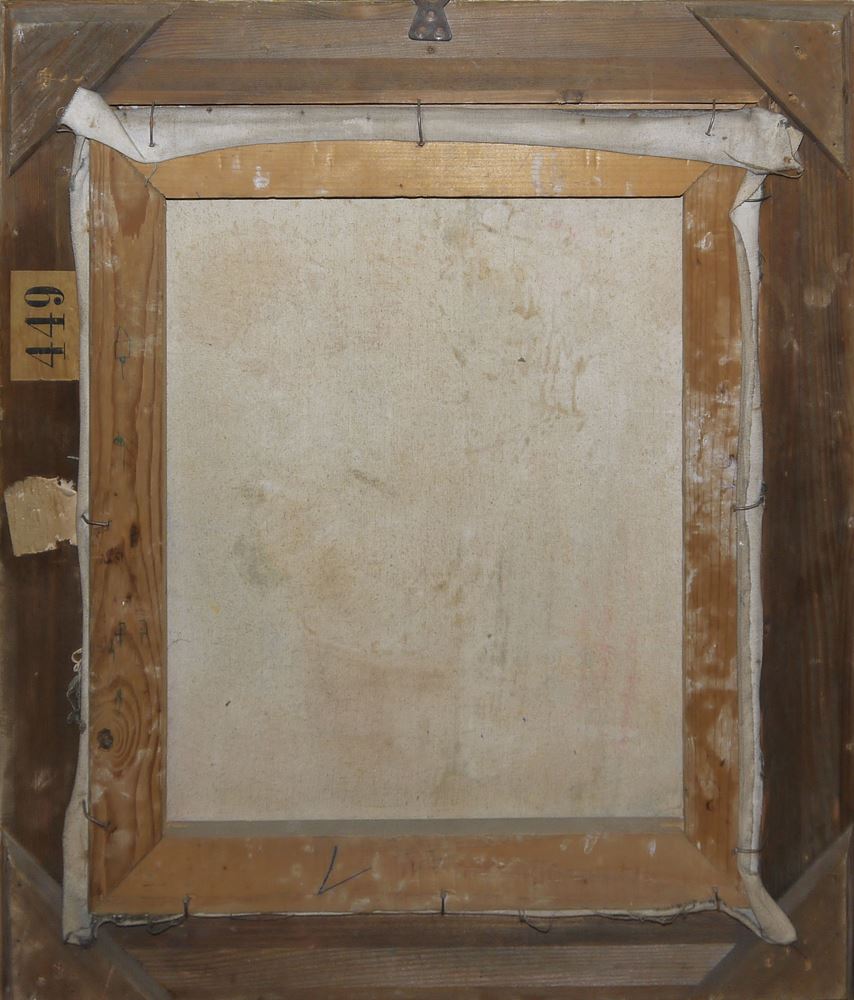 0098-Fridel Dethleffs-Edelmann, Rote Geranien, Neusachliches Ölgemälde, Karlsruhe 1924, original gerahmt – Bild 3
