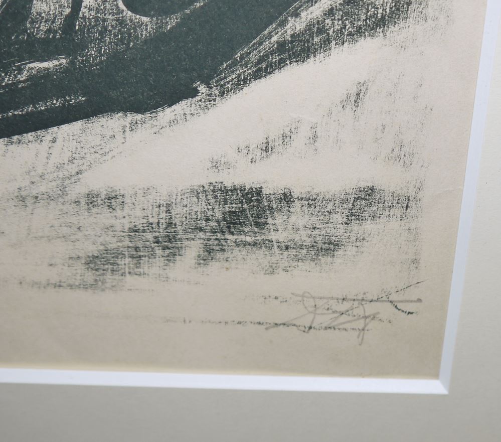 0103-Otto Dix, "Kind auf Kissen", große sign. Lithographie von 1961, hochwertig galeriegerahmt – Bild 2