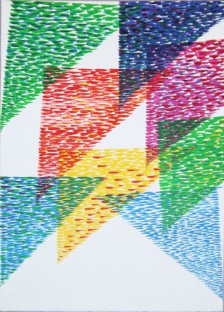 0106-Piero Dorazio, Composizione con Triangoli , große sign. Farblithographie von 1987