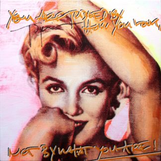 0107-Jörg Döring, "Do It For You! (Marilyn Monroe) und "Off/On", 2 signierte Mischtechniken