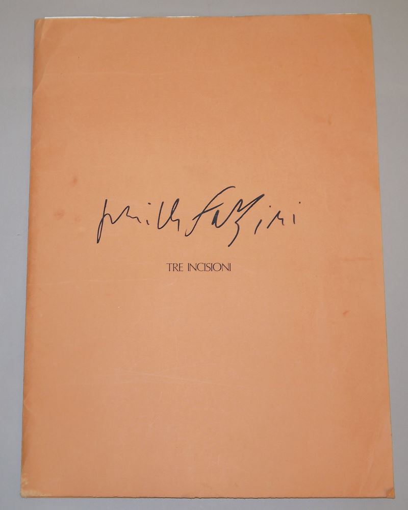 0122-Pericle Fazzini, Sammlungs- Nachlass mit 9 großen Zeichnungen sowie 9 Radierungen & 2 Lithographien, meist 1960er Jahre, meist sign. (Selbstbesichtigung empfohlen) – Bild 4