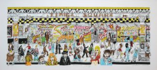 0124-Charles Fazzino, "Only In The Subway", signierte 3-D Arbeit, gerahmt