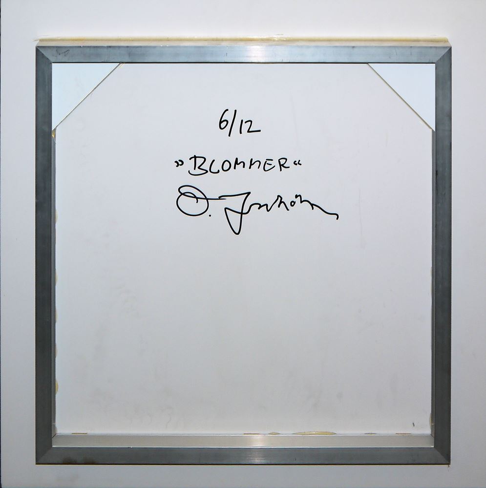 0128-3 x Fotokunst: Horst Hamann, "World Trade Center aus New York Vertical", 1994/2001 & Ole Jakobsen, "Blommer", zwei Diasec-Farbfotografien, Multiples, in Galerierahmung, alle 3 Arbeiten sign. – Bild 4