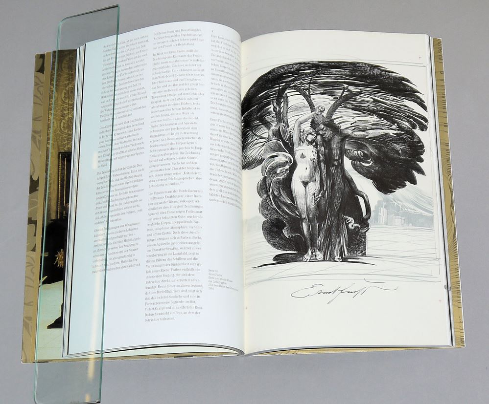 0138-Ernst Fuchs, "Villa Wagner", hochwertiger Bildband mit handsignierter Grafik – Bild 3
