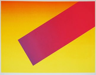 0142-Rupprecht Geiger, "Dynamik der Farbe", signierte Farbserigraphie von 2006, in Umschlag mit Broschüre