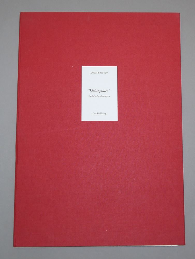 0146-Erhard Göttlicher, Mappenwerk "Liebespaare", 3 Farbradierungen von 1990 - Image 2