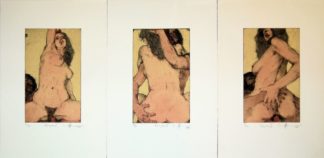 0146-Erhard Göttlicher, Mappenwerk "Liebespaare", 3 Farbradierungen von 1990