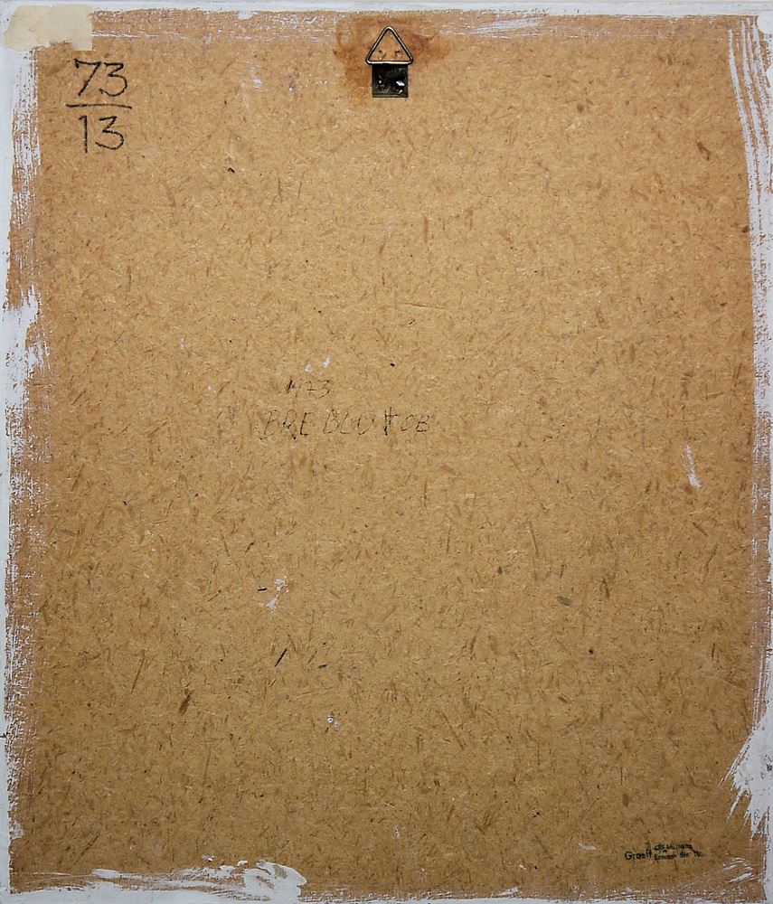 0149-Werner Graeff, "Bre Blu Ob", signiertes Acrylgemälde von 1973 - Image 3
