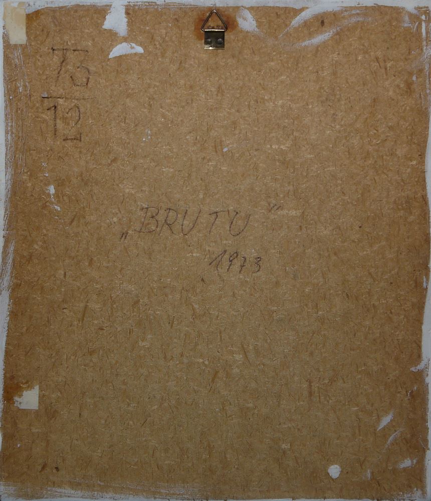 0150-Werner Graeff, "Brutu", signiertes Acrylgemälde von 1973 - Image 3